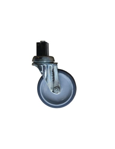 Lot de 4 roues pivotantes 2 avec frein Gastro M PVC 100mm