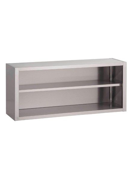 Placard ouvert mural inox Gastro M 1400x400x600 mm