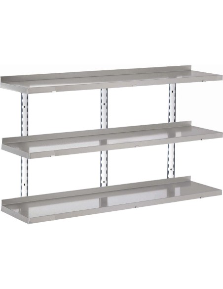 Etagère murale inox Gastro M 150x40 cm - Gastro M