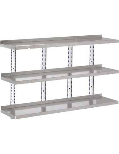 Etagère murale inox Gastro-M RVS 1800x400 mm - Gastro M