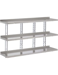 Etagère murale inox Gastro-M RVS 2000x400 mm 2