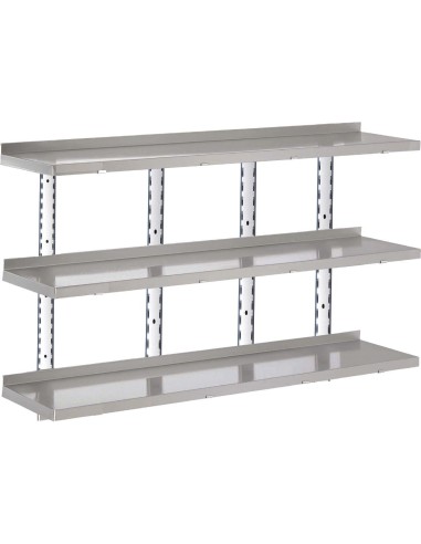 Etagère murale inox Gastro-M RVS 2000x400 mm