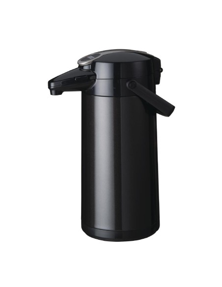 Pichet à pompe Bravilor Furento 2,2L noir métallisé - Isotherme 6h