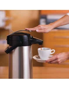 Pichet à pompe Bravilor Furento 2,2L noir métallisé - Isotherme 6h 2