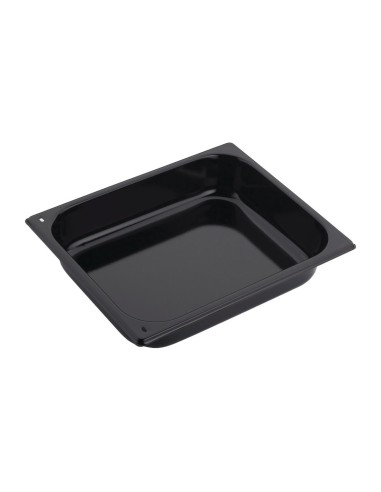 Bac émaillé antiadhésif GN1/2 Gastro M 40mm - Noir
