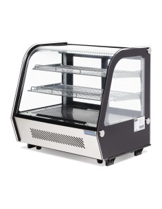 Vitrine réfrigérée Polar Série G 120 L noir - énergie LED