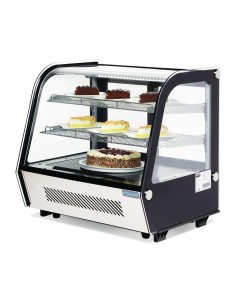 Vitrine réfrigérée Polar Série G 120 L noir - énergie LED 2