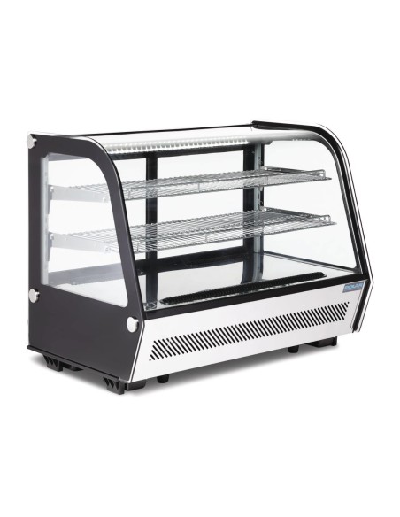 Vitrine réfrigérée Polar Série G 160 L noir - énergie B