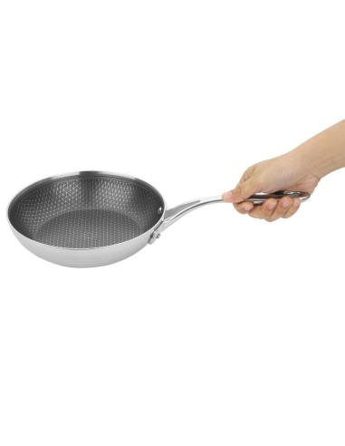 Sauteuse inox Vogue Tri-Shield 20 cm - 1,1 L