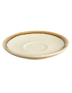 Soucoupe couleur sable Olympia Kiln 115 mm - Lot de 6 2