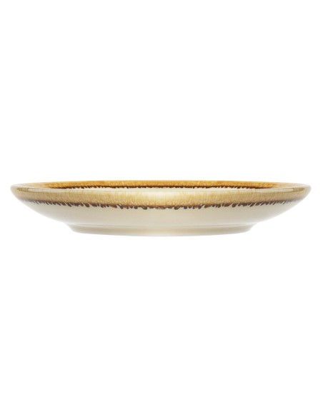 Soucoupe couleur sable Olympia Kiln 115 mm - Lot de 6