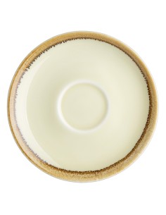 Soucoupe couleur sable Olympia Kiln 140mm - Lot de 6
