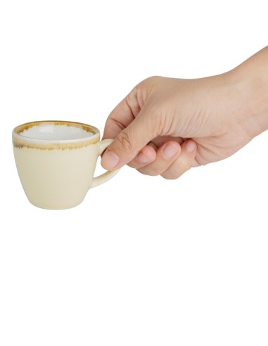 Tasses à espresso Olympia Kiln sable 85ml - lot de 6