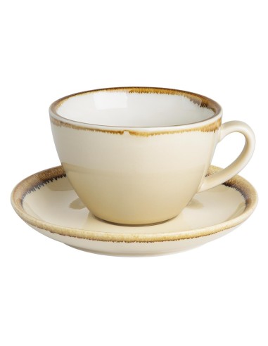 Tasses à cappuccino Olympia Kiln sable 340ml - lot de 6