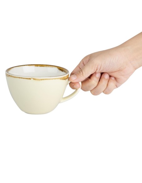 Tasses à cappuccino Olympia Kiln sable 340ml - lot de 6