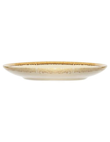Soucoupe couleur sable Kiln Olympia 160 mm - Lot de 6