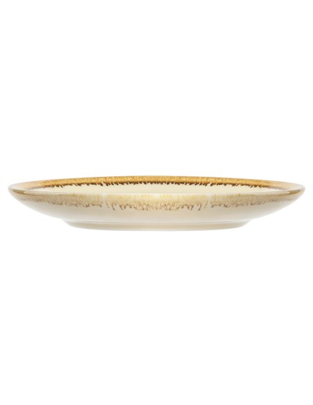 Soucoupe couleur sable Kiln Olympia 160 mm - Lot de 6