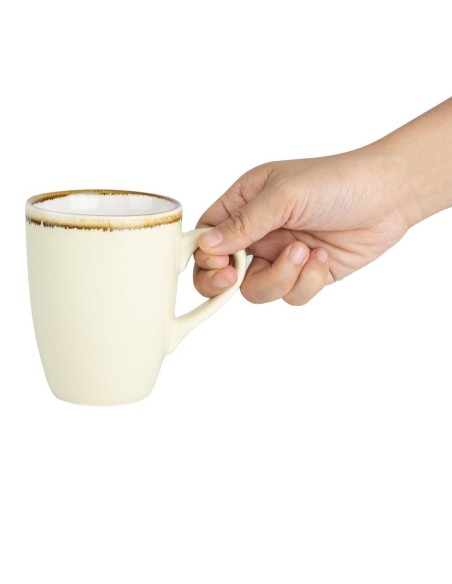 Mugs Olympia Kiln sable 340 ml - lot de 6