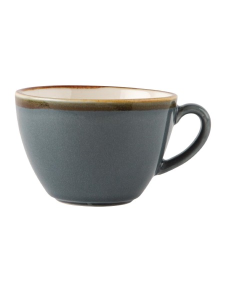 Tasses cappuccino Olympia Kiln océan 340 ml - lot de 6