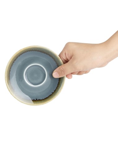Soucoupe Couleur Océan Olympia Kiln 115mm - Lot de 6