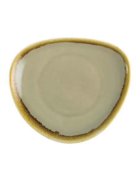 Assiettes triangulaires Olympia Kiln 165 mm - lot de 6