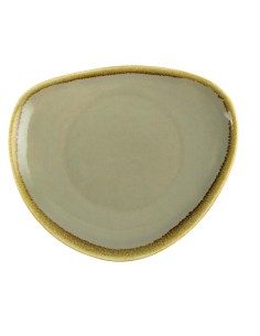 Assiettes triangulaires Olympia Kiln mousse 230 mm - lot de 6