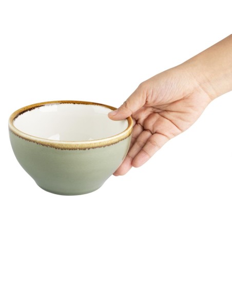 Bols ronds Olympia Kiln 140mm mousse - lot de 6