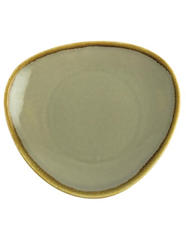 Assiettes triangulaires Olympia Kiln mousse 280mm - lot de 4