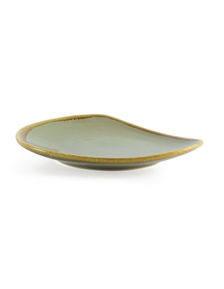 Assiettes triangulaires Olympia Kiln mousse 230 mm - lot de 6