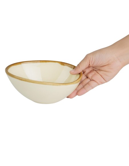 Bols Olympia Kiln sable 165mm - lot de 6 - porcelaine