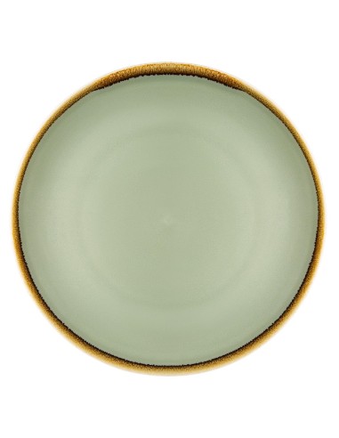 Assiettes plates rondes Olympia Kiln mousse 280mm - lot de 4
