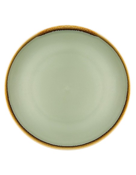 Assiettes plates rondes Olympia Kiln mousse 280mm - lot de 4