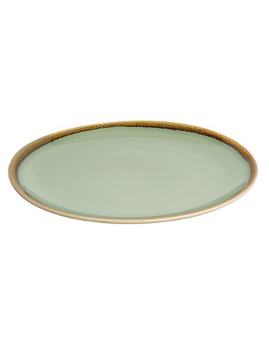 Assiettes plates rondes Olympia Kiln mousse 280mm - lot de 4