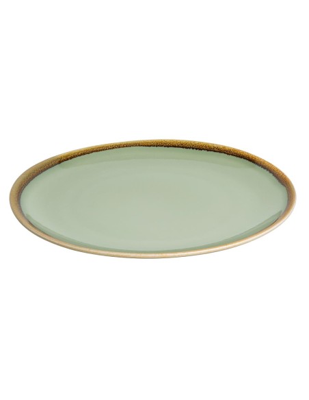 Assiettes plates rondes Olympia Kiln mousse 280mm - lot de 4