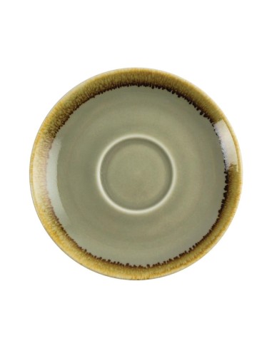 Soucoupe couleur mousse Olympia Kiln 140mm - lot de 6