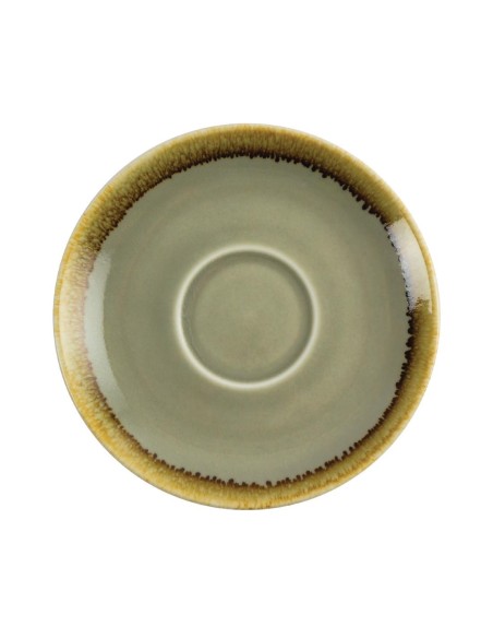 Soucoupe couleur mousse Olympia Kiln 140mm - lot de 6