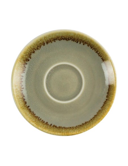 Soucoupe couleur mousse Olympia Kiln 115mm - Lot de 6