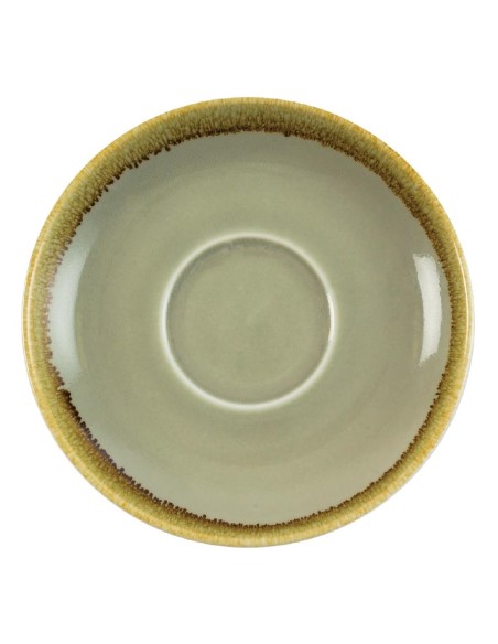 Soucoupe couleur mousse Olympia Kiln 160mm - lot de 6