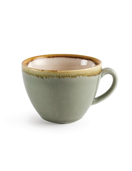 Tasse vert mousse Olympia Kiln 230ml - Lot de 6
