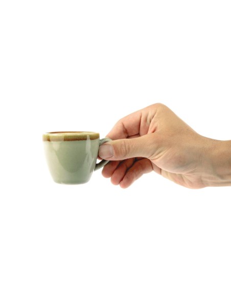 Tasses à espresso Olympia Kiln mousse 85ml - lot de 6