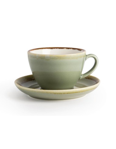 Soucoupe couleur mousse Olympia Kiln 160mm - lot de 6