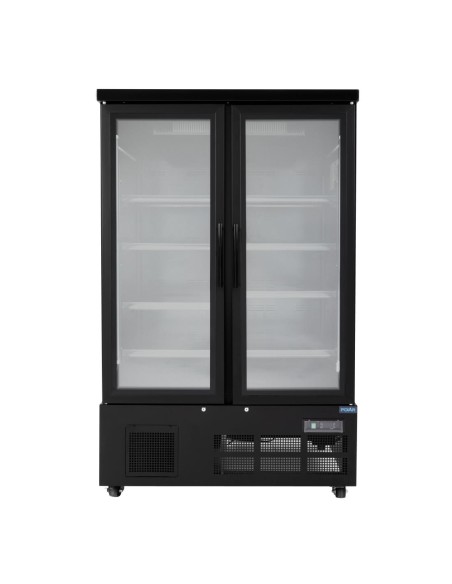 Vitrine réfrigérée Polar 744L double porte - Noir