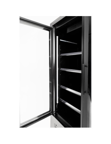Vitrine réfrigérée Polar 744L double porte - Noir