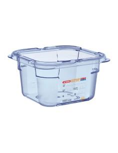 Boîte hermétique bleue Araven GN1/6 - Sans BPA