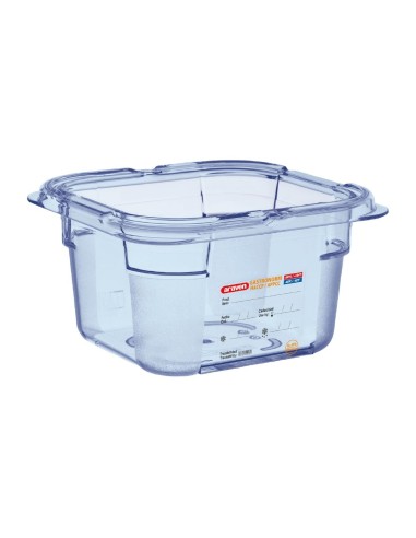 Boîte hermétique bleue Araven GN1/6 - Sans BPA