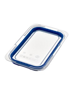 Couvercle bleu en ABS sans BPA Araven GN1/4