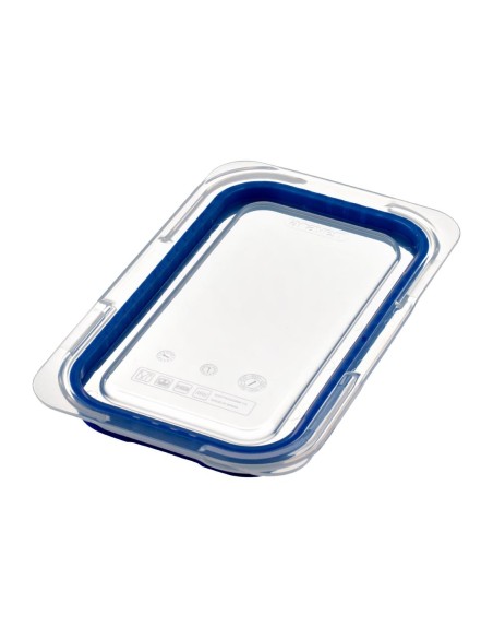 Couvercle bleu en ABS sans BPA Araven GN1/4