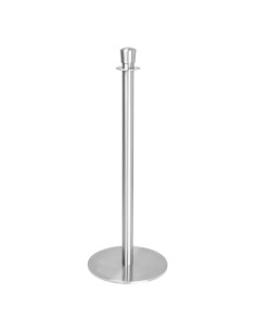 Poteaux d'accueil Bolero inox brossé - lot de 2