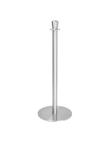 Poteaux d'accueil Bolero inox brossé - lot de 2