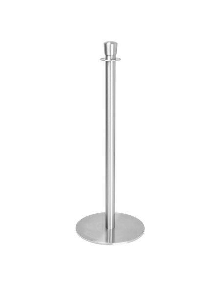 Poteaux d'accueil Bolero inox brossé - lot de 2